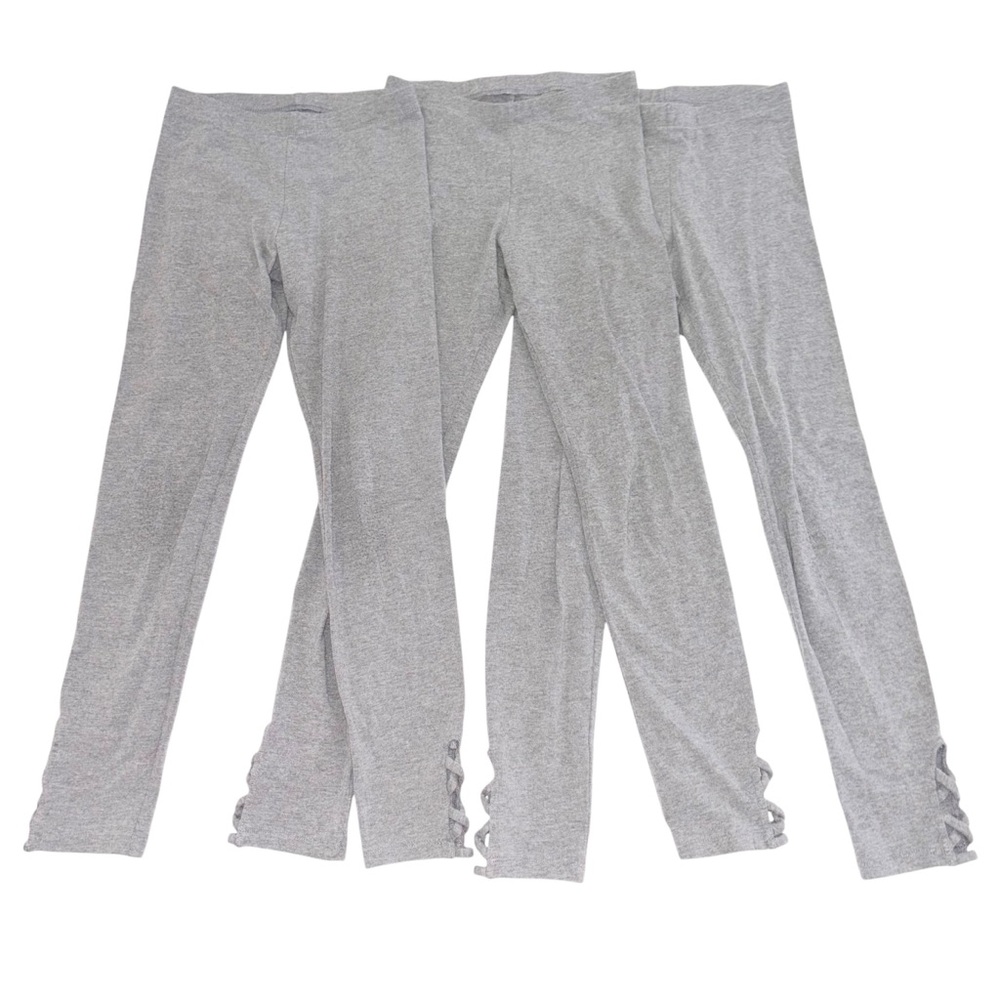 3 Old Navy girls leggings with strappy ankle accent